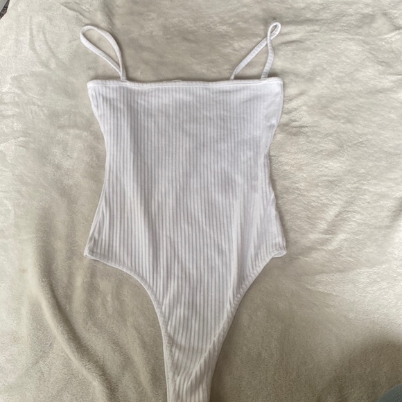 Missguided Ribbed Tank Top Bodysuit - Picture 1 of 4